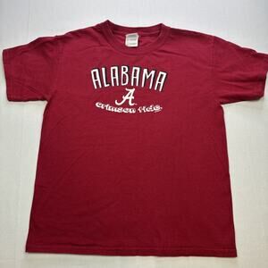 Alabama A Crimson Tide T-SHIRT Youth L Short Sleeve Crimson Red Roll Tide #0250